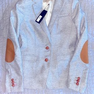 NWT Banana Republic grey tweed blazer